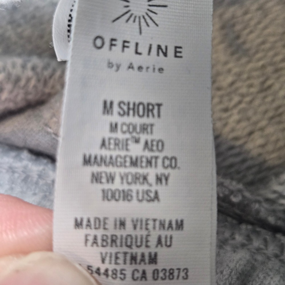 OFFLINE by Aerie Jogger Sweatpants Womens Medium Short Gray Lounge (B10) - Picture 3 of 10